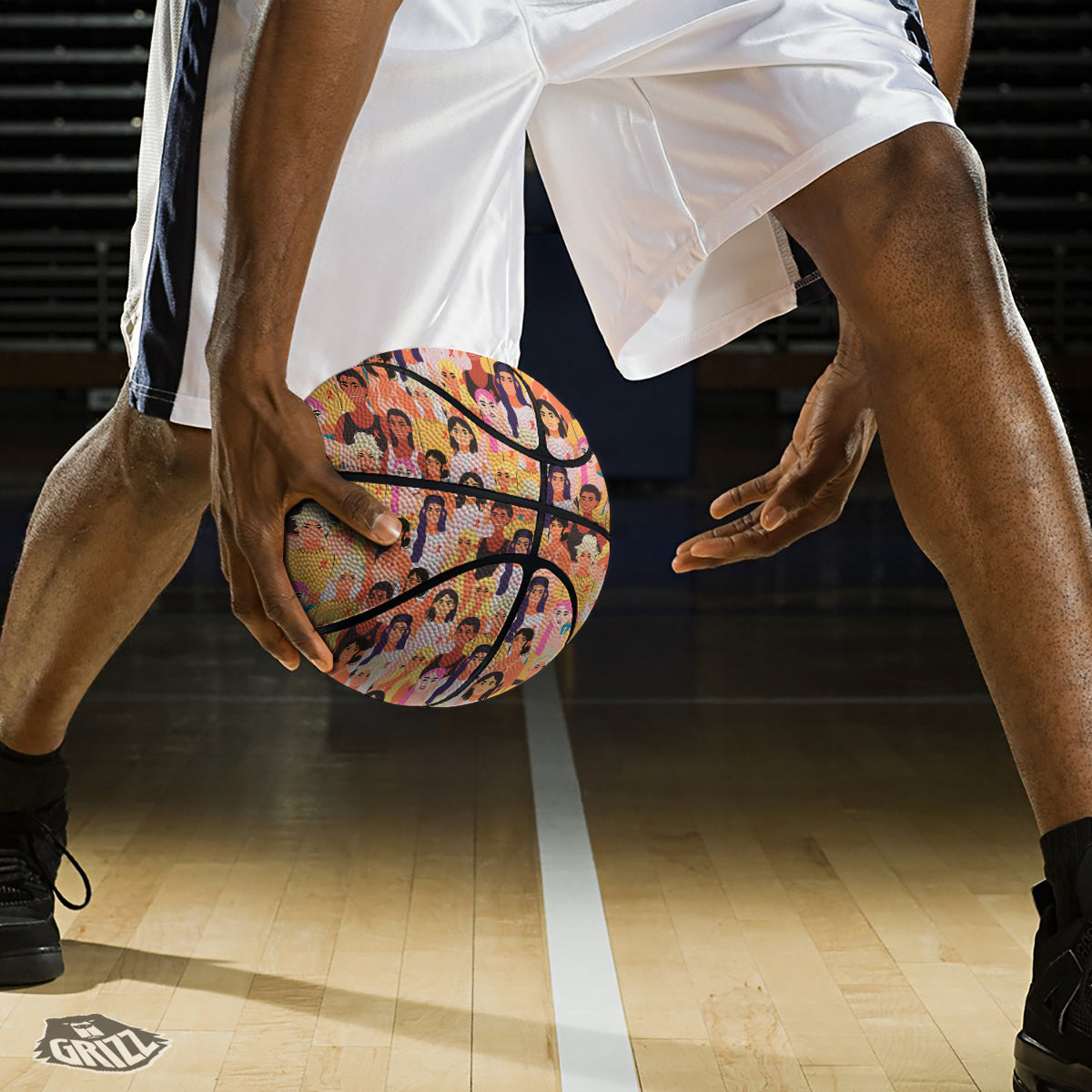 Breast Cancer Be Strong Print Pattern Basketball