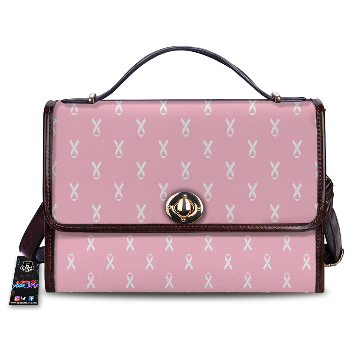 Breast Cancer Pink Pink Pattern Women's Satchel Bag