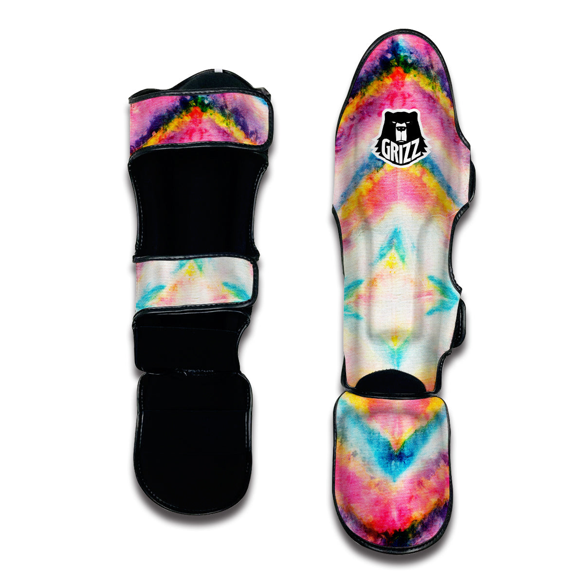 Bright Color Tie Dye Muay Thai Shin Guards-grizzshop