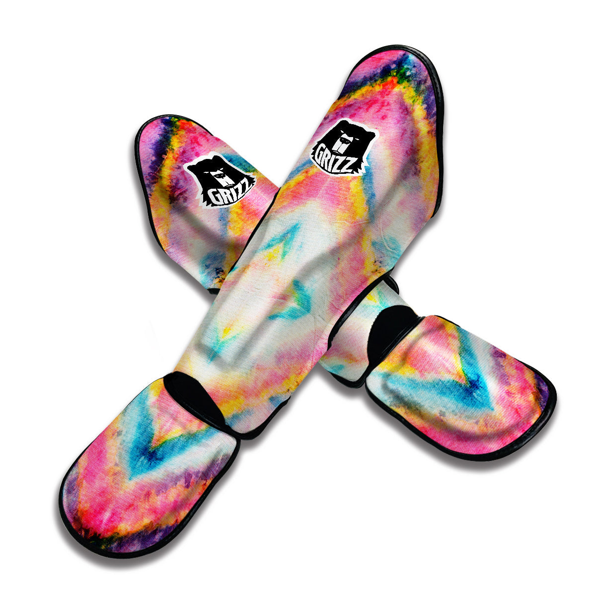 Bright Color Tie Dye Muay Thai Shin Guards-grizzshop