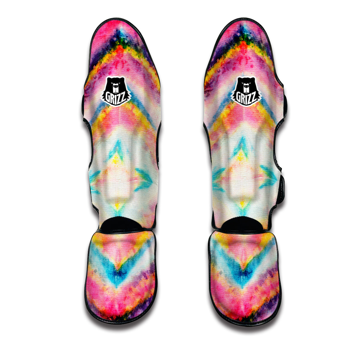 Bright Color Tie Dye Muay Thai Shin Guards-grizzshop