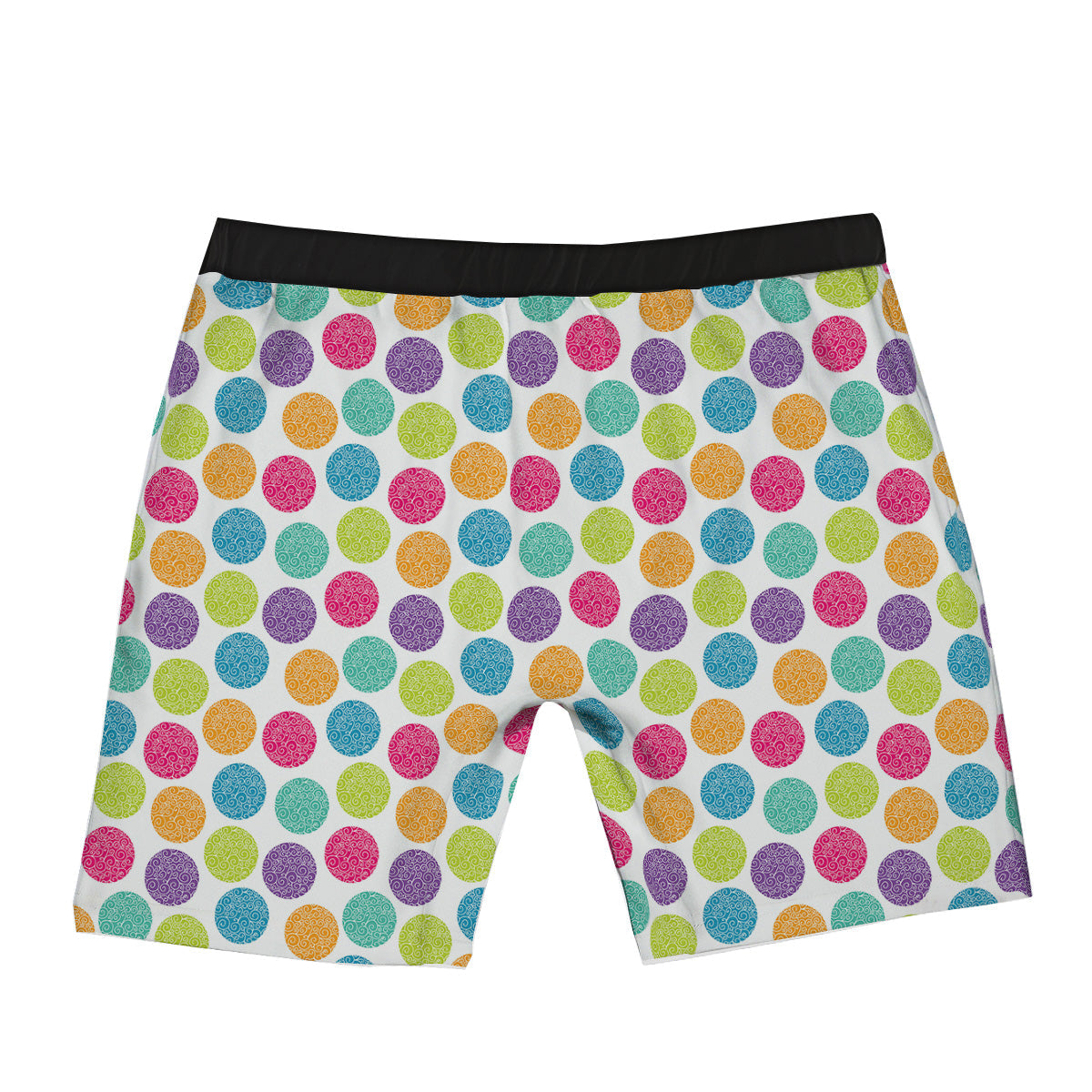 Bright Polka Dot Colorful Print Pattern Boxer Briefs-grizzshop