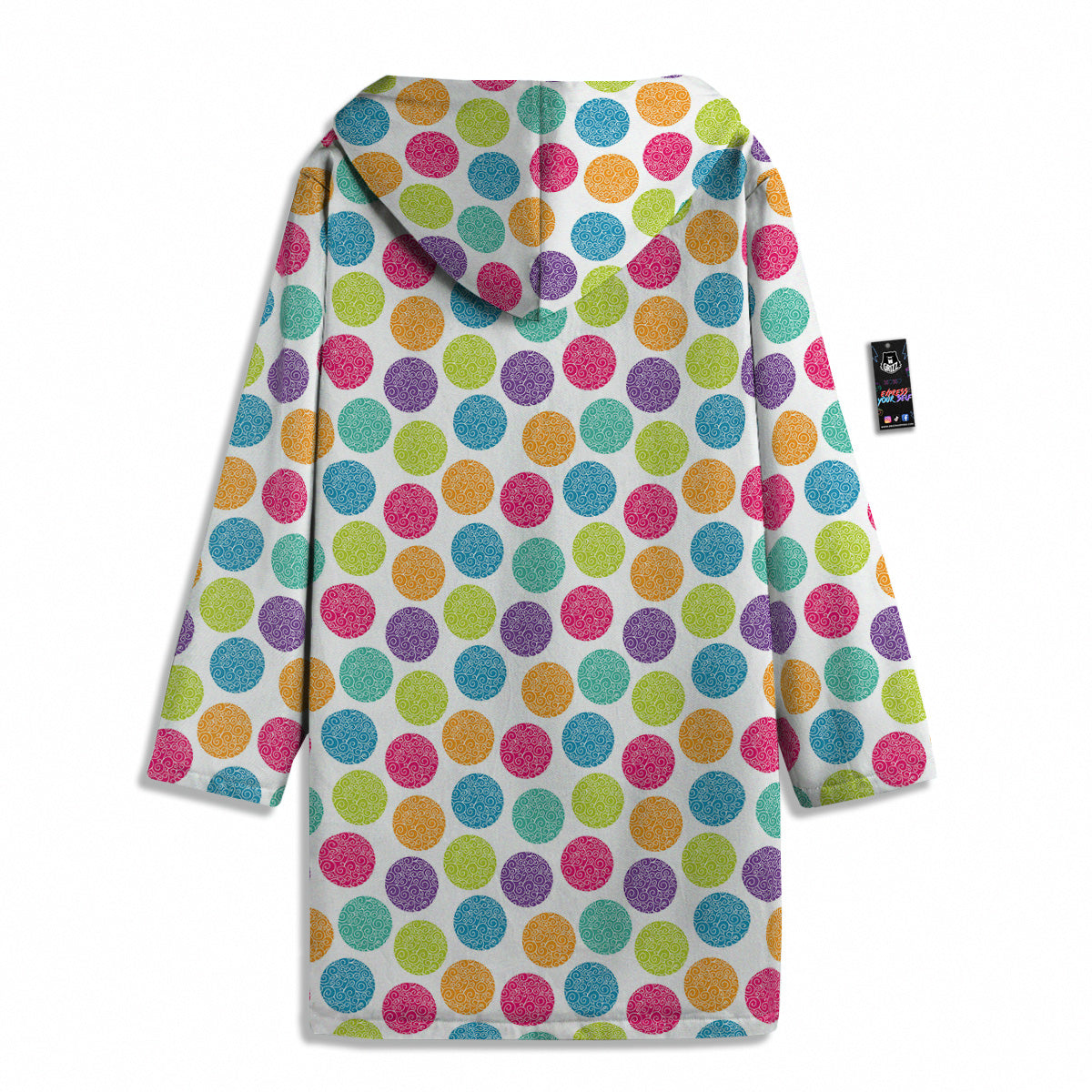 Bright Polka Dot Colorful Print Pattern Men's Windbreaker Jacket-grizzshop
