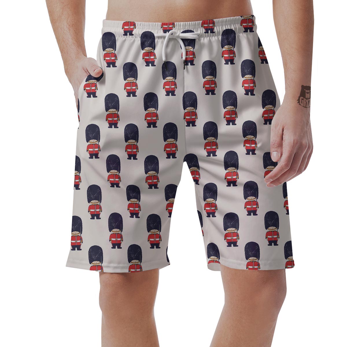 British Army Pattern Print Men's Shorts-grizzshop