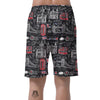 British Pattern Print Men's Shorts-grizzshop