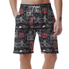 British Pattern Print Men's Shorts-grizzshop