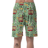 British Print Pattern Men's Shorts-grizzshop