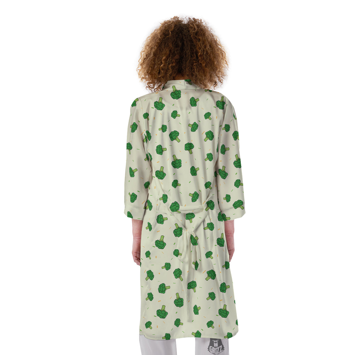 Broccoli Green Print Pattern Kimono-grizzshop