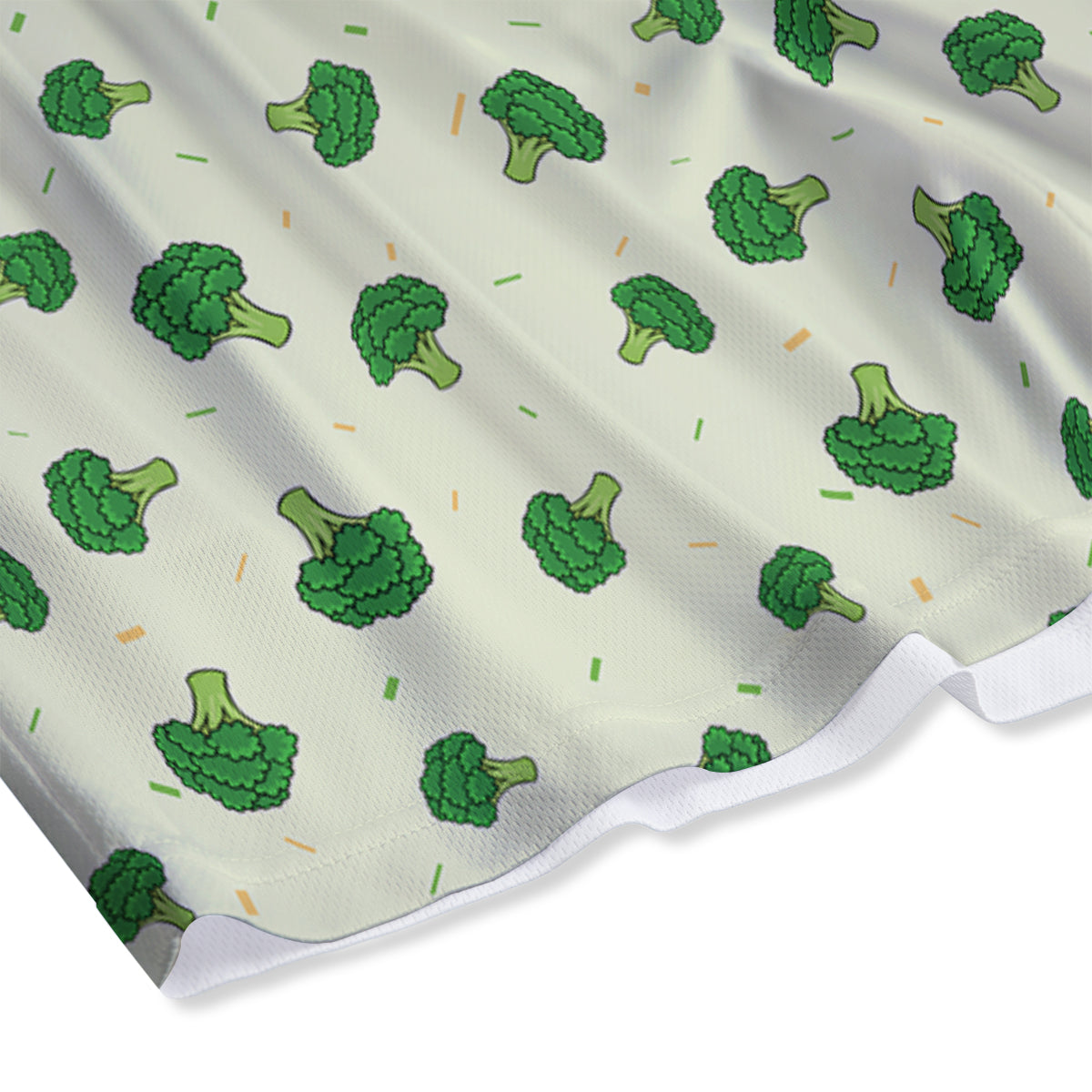 Broccoli Green Print Pattern Mesh Shorts-grizzshop