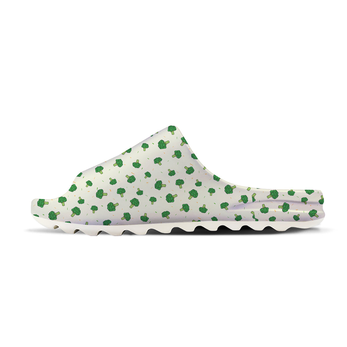 Broccoli Green Print Pattern Sandals-grizzshop