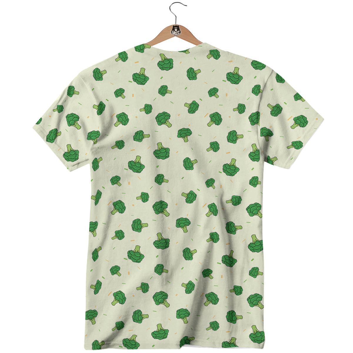 Broccoli Green Print Pattern T-Shirt-grizzshop