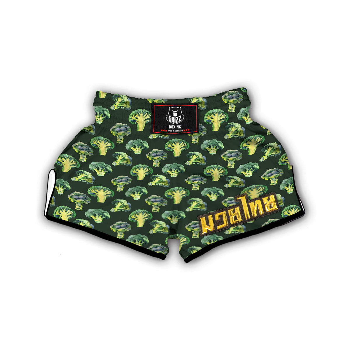 Broccoli Muay Thai Boxing Shorts-grizzshop