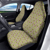 Brown And Kiwi Print Pattern Car Seat Covers-grizzshop