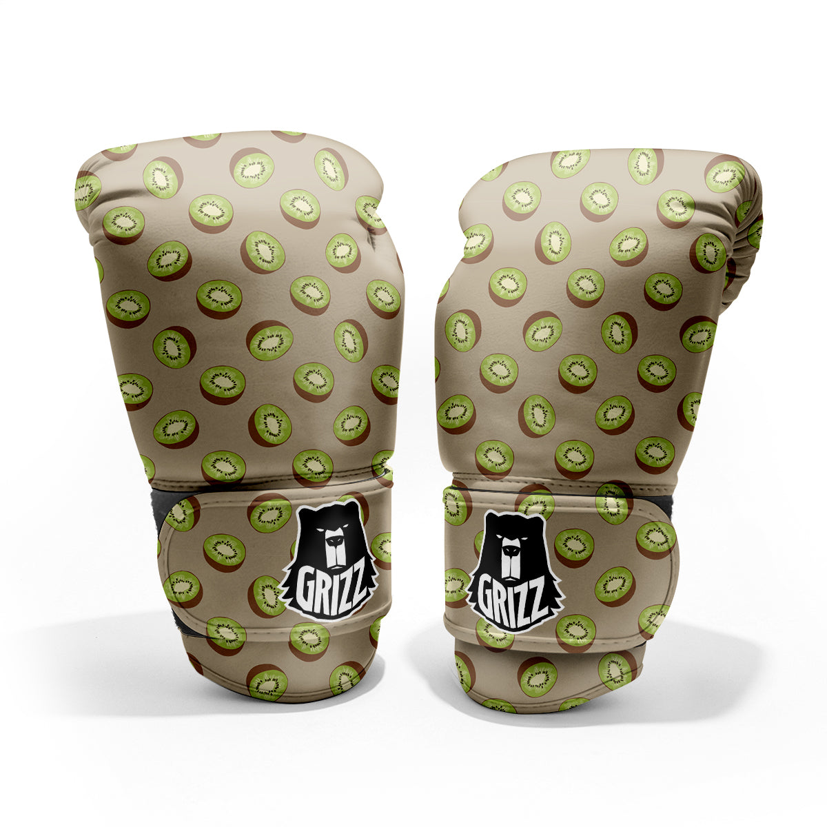 Brown And Kiwi Print Pattern Pro Boxing Glove