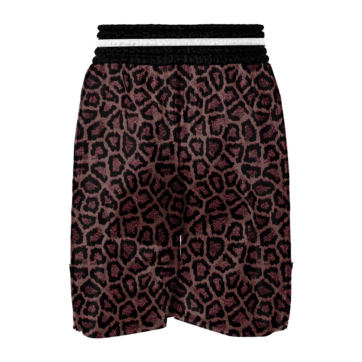 Brown Cheetah Leopard Pattern Print Boxing Shorts-grizzshop