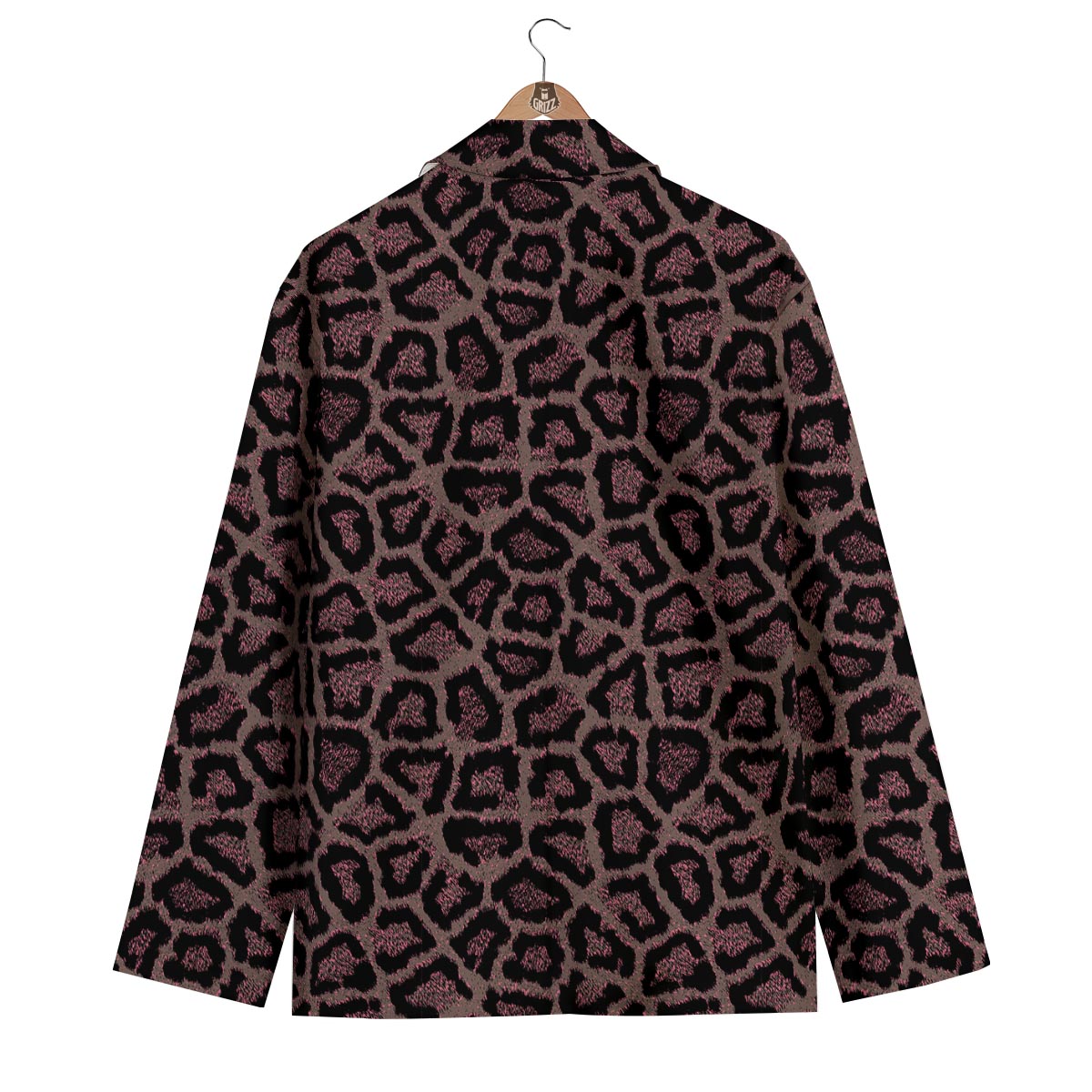Brown Cheetah Leopard Pattern Print Men's Blazer-grizzshop