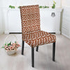 Brown Chocolate And White Cow Print Dining Chair Slipcover-grizzshop