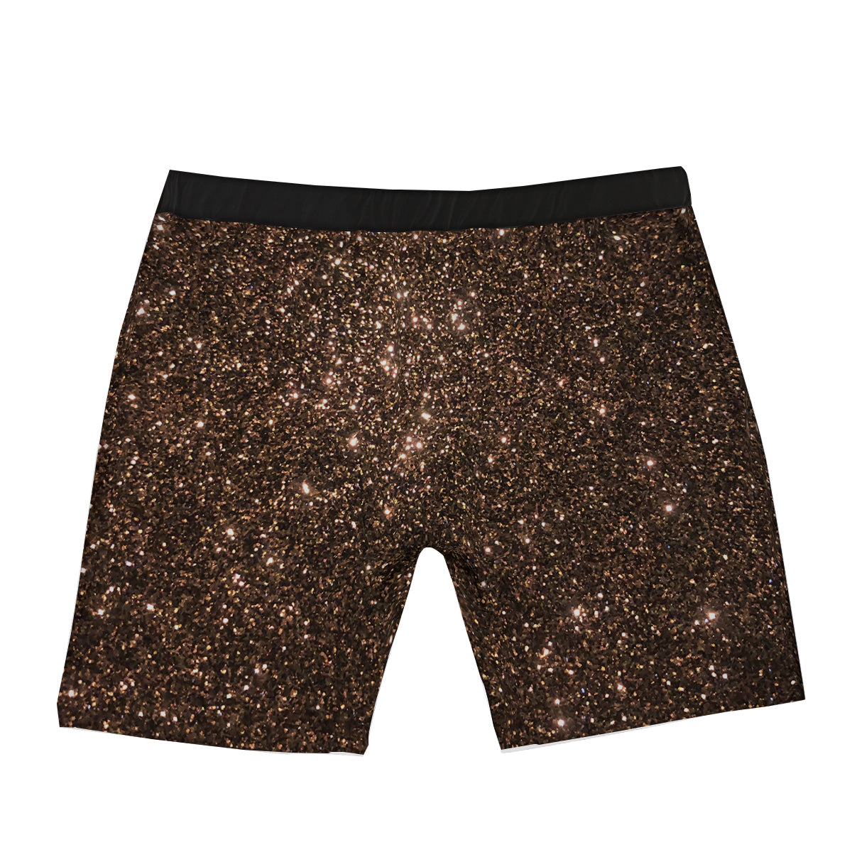 Brown Glitter Print Boxer Briefs-grizzshop