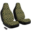 Brown Grenade Print Pattern Car Seat Covers-grizzshop