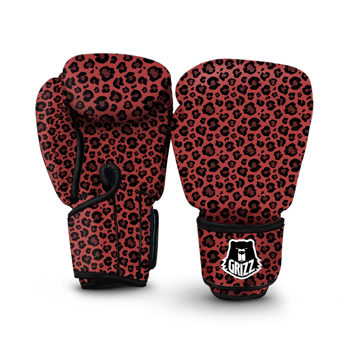 Brown Leopard Boxing Gloves-grizzshop