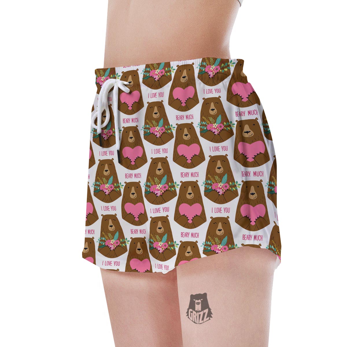 Brown Mama Bear Women's Shorts-grizzshop