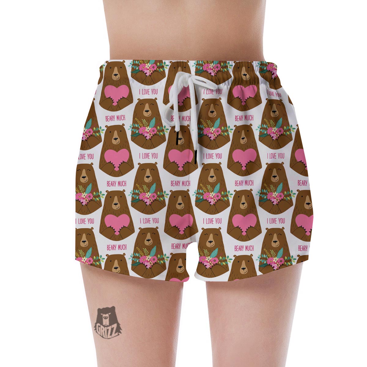 Brown Mama Bear Women's Shorts-grizzshop