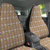 Brown Milkshake Print Pattern Car Seat Covers-grizzshop