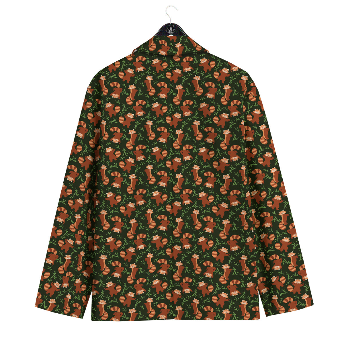 Brown Raccoon Cartoon Cute Print Pattern Men's Sport Coat-grizzshop