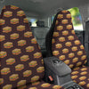 Brown Sandwich Print Pattern Car Seat Covers-grizzshop