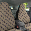 Brown Scorpion Print Pattern Car Seat Covers-grizzshop