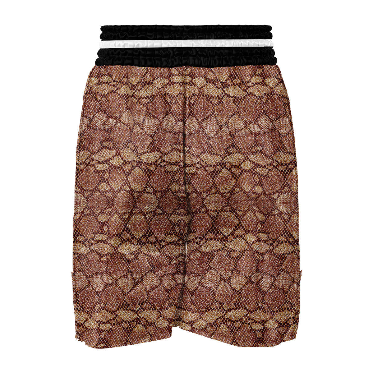 Brown Snakeskin Boxing Shorts-grizzshop