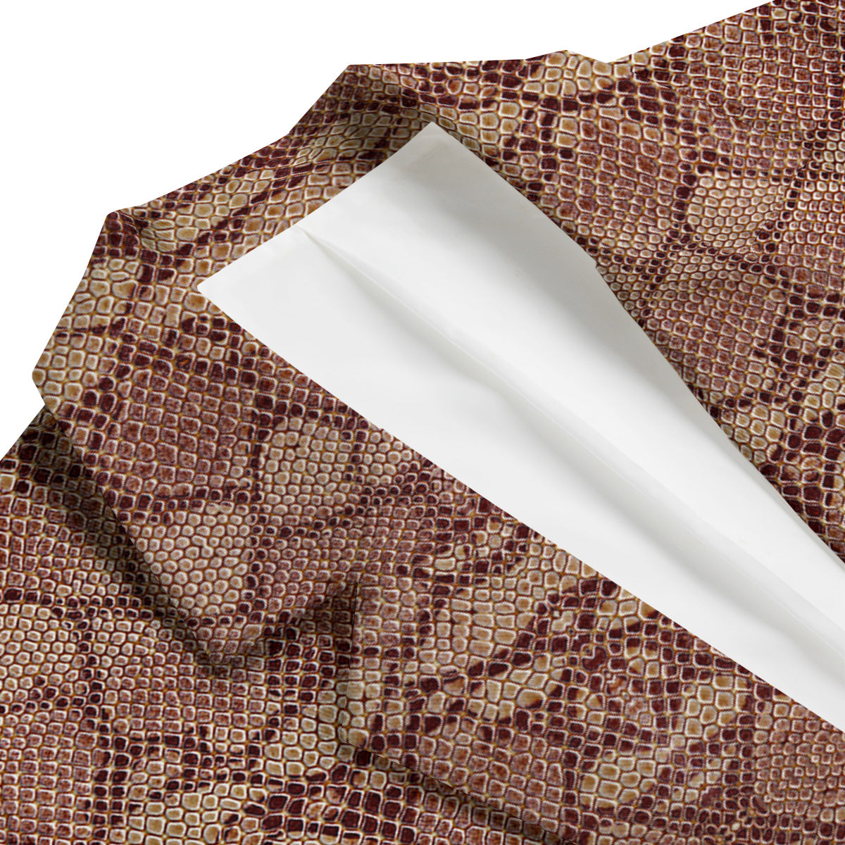 Brown Snakeskin Men's Blazer-grizzshop