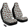 Brownie Brown Print Pattern Car Seat Covers-grizzshop