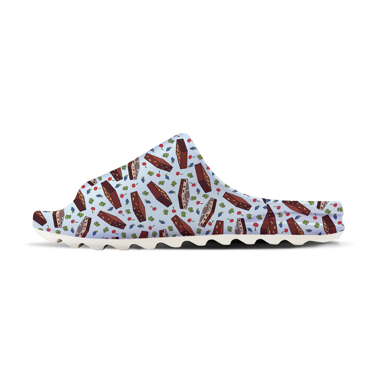 Brownie Brown Print Pattern Sandals-grizzshop