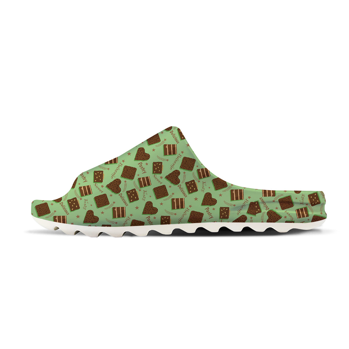 Brownie Delicious Print Pattern Sandals-grizzshop