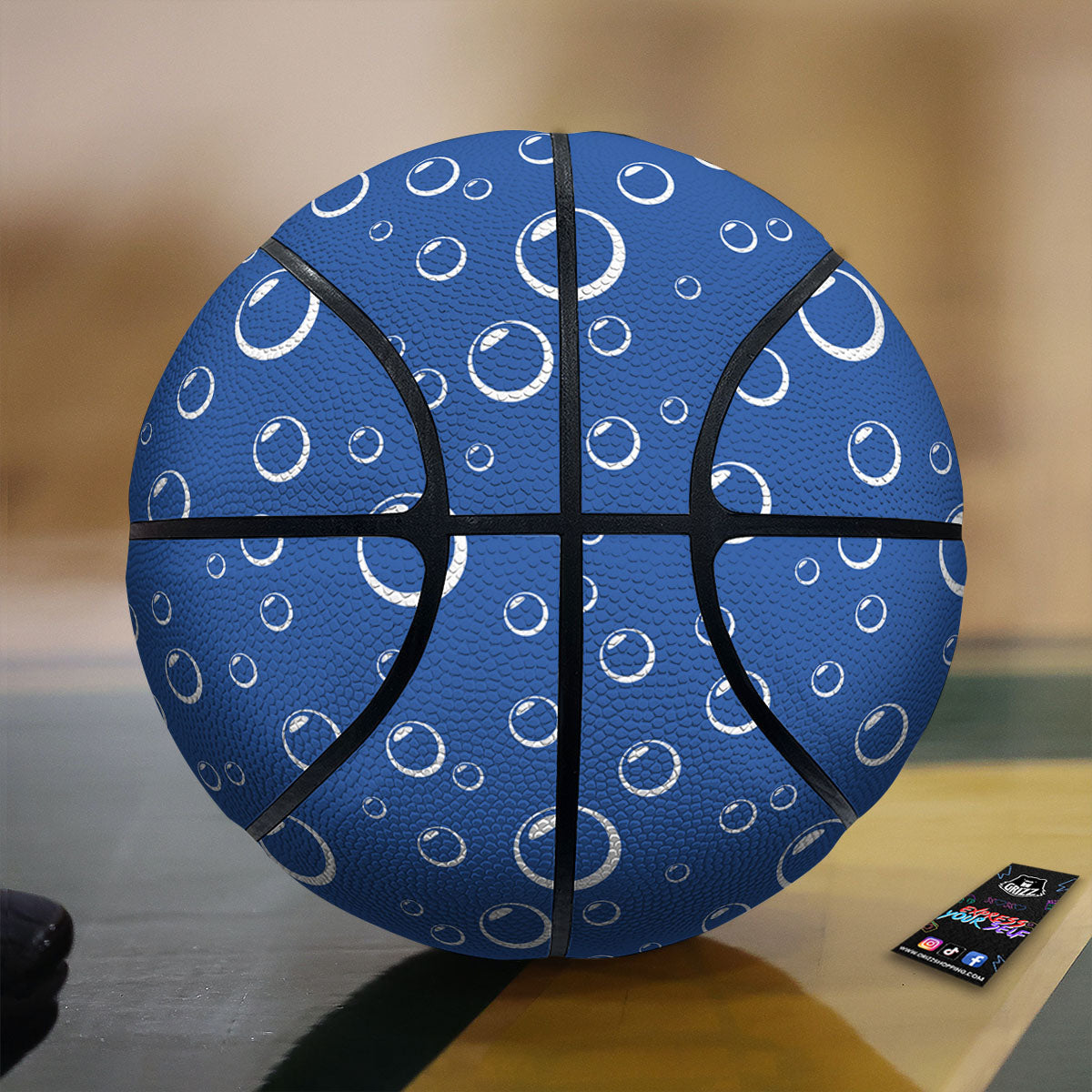 Bubble Ocean Print Pattern Basketball-grizzshop