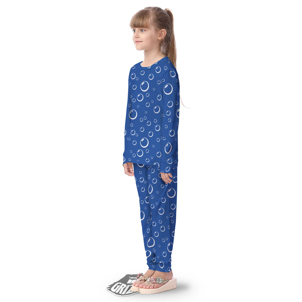 Bubble Ocean Print Pattern Kid's Pajamas-grizzshop