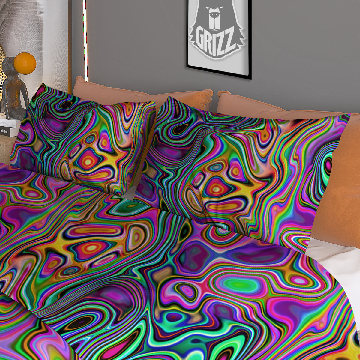 Blanket Stripe Tribal Mexican Print Duvet Cover Bedding Set