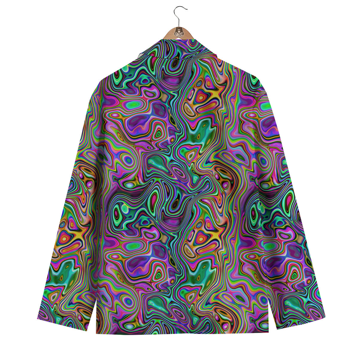 Bubble Psychedelic Print Pattern Men's Blazer-grizzshop