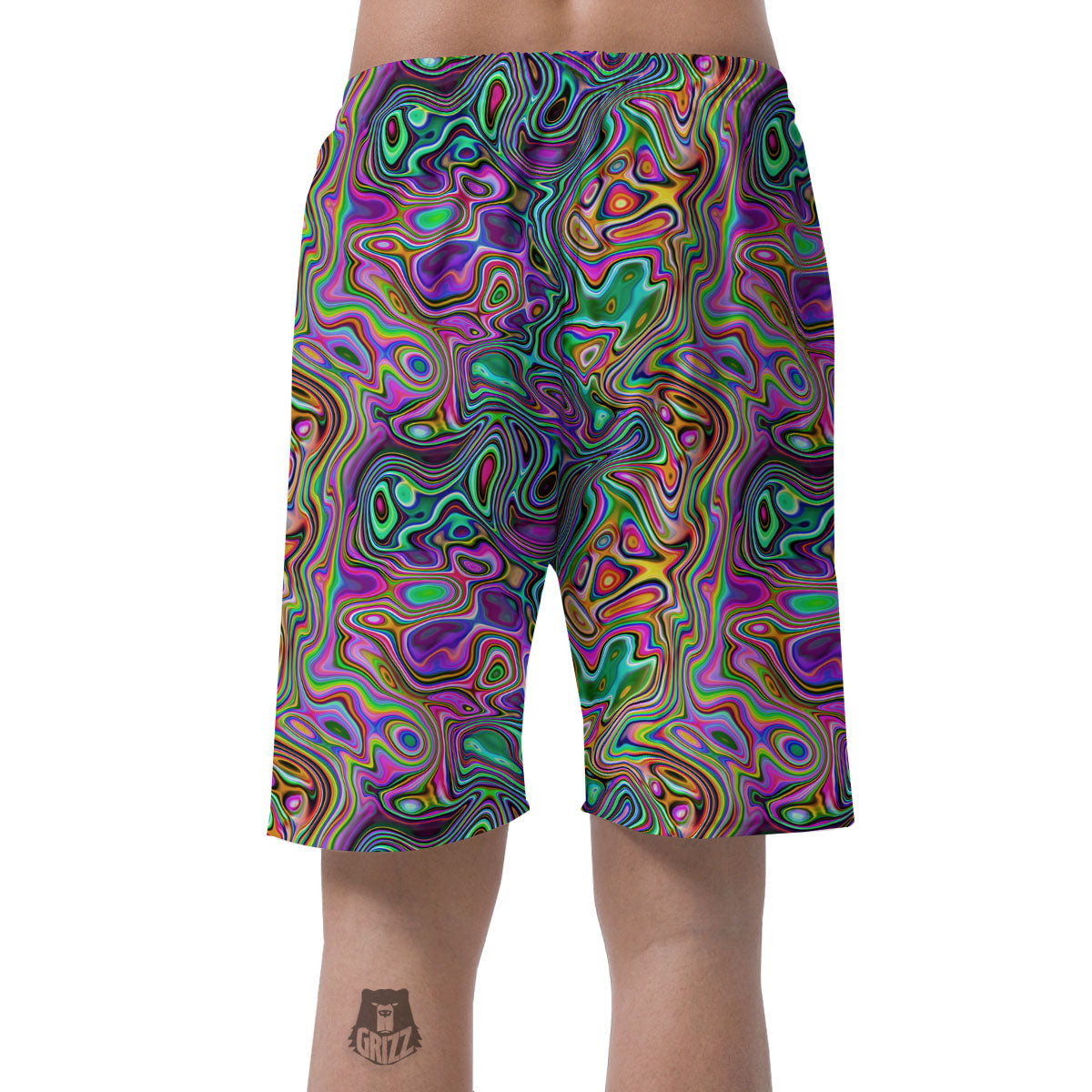 Bubble Psychedelic Print Pattern Men's Shorts-grizzshop