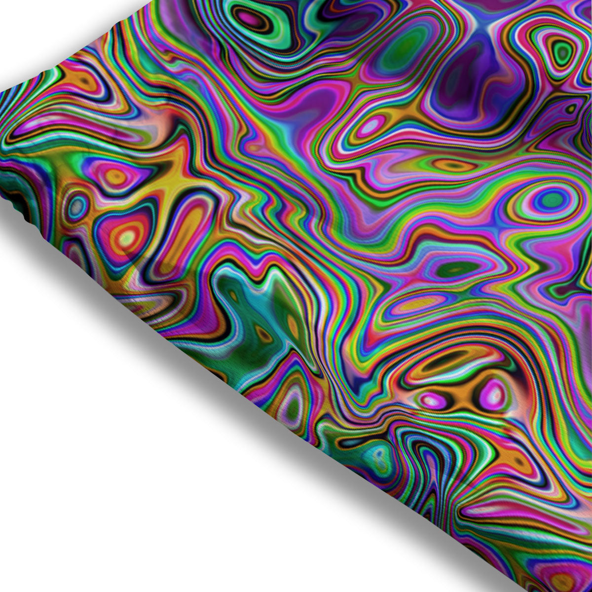 Bubble Psychedelic Print Pattern Mesh Shorts