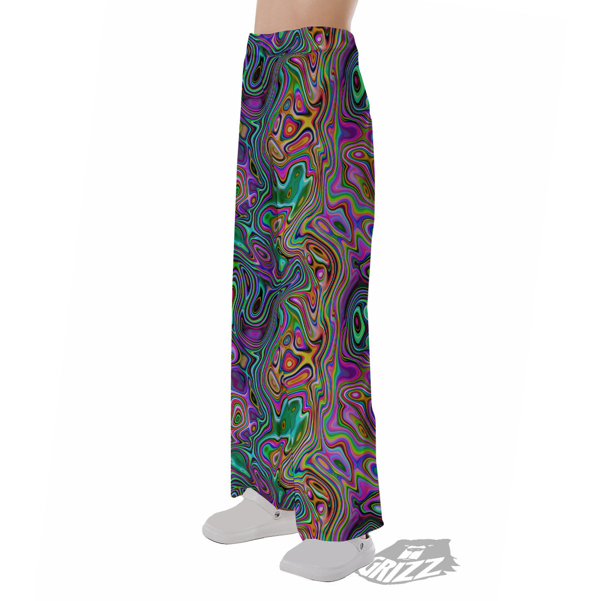 Bubble Psychedelic Print Pattern Pajama Pants-grizzshop