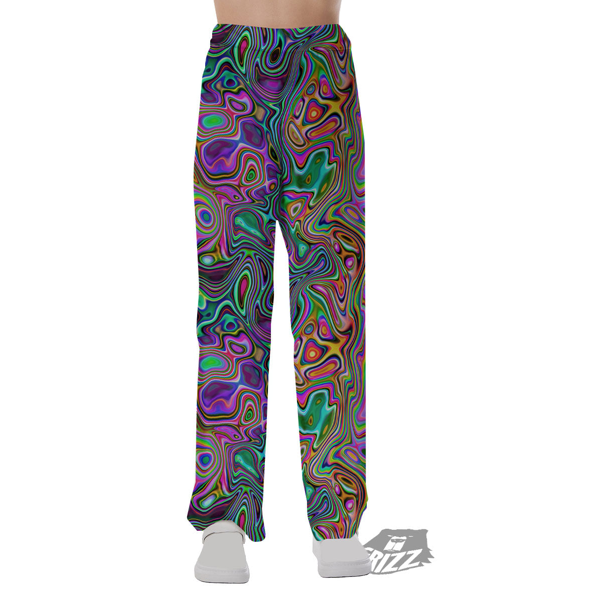 Bubble Psychedelic Print Pattern Pajama Pants-grizzshop