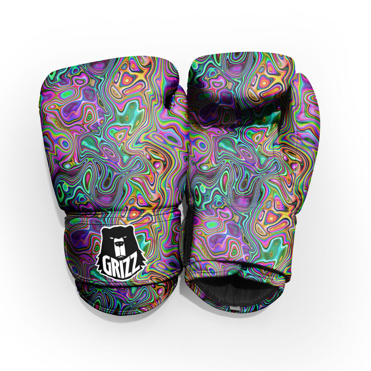 Bubble Psychedelic Print Pattern Pro Boxing Glove