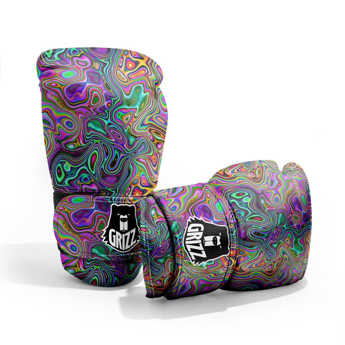 Bubble Psychedelic Print Pattern Pro Boxing Glove