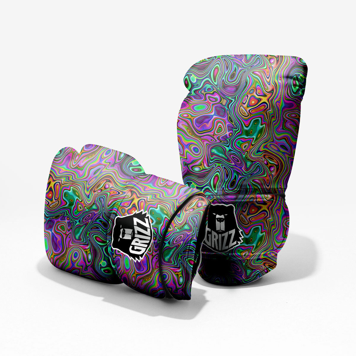 Bubble Psychedelic Print Pattern Pro Boxing Glove