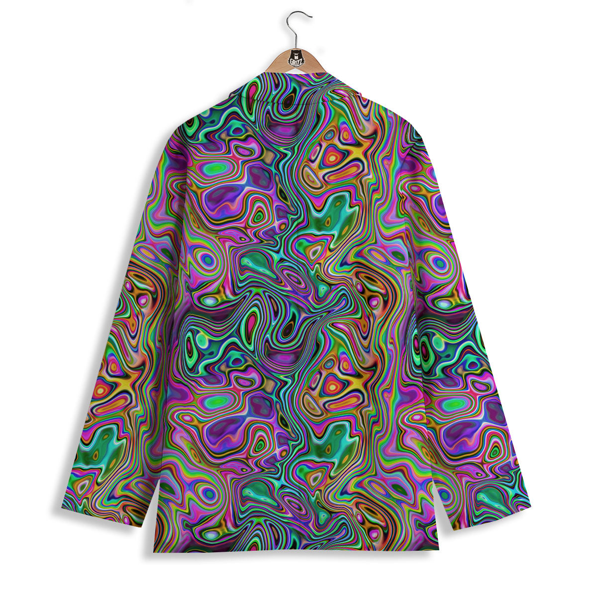 Bubble Psychedelic Print Pattern Women's Blazer-grizzshop