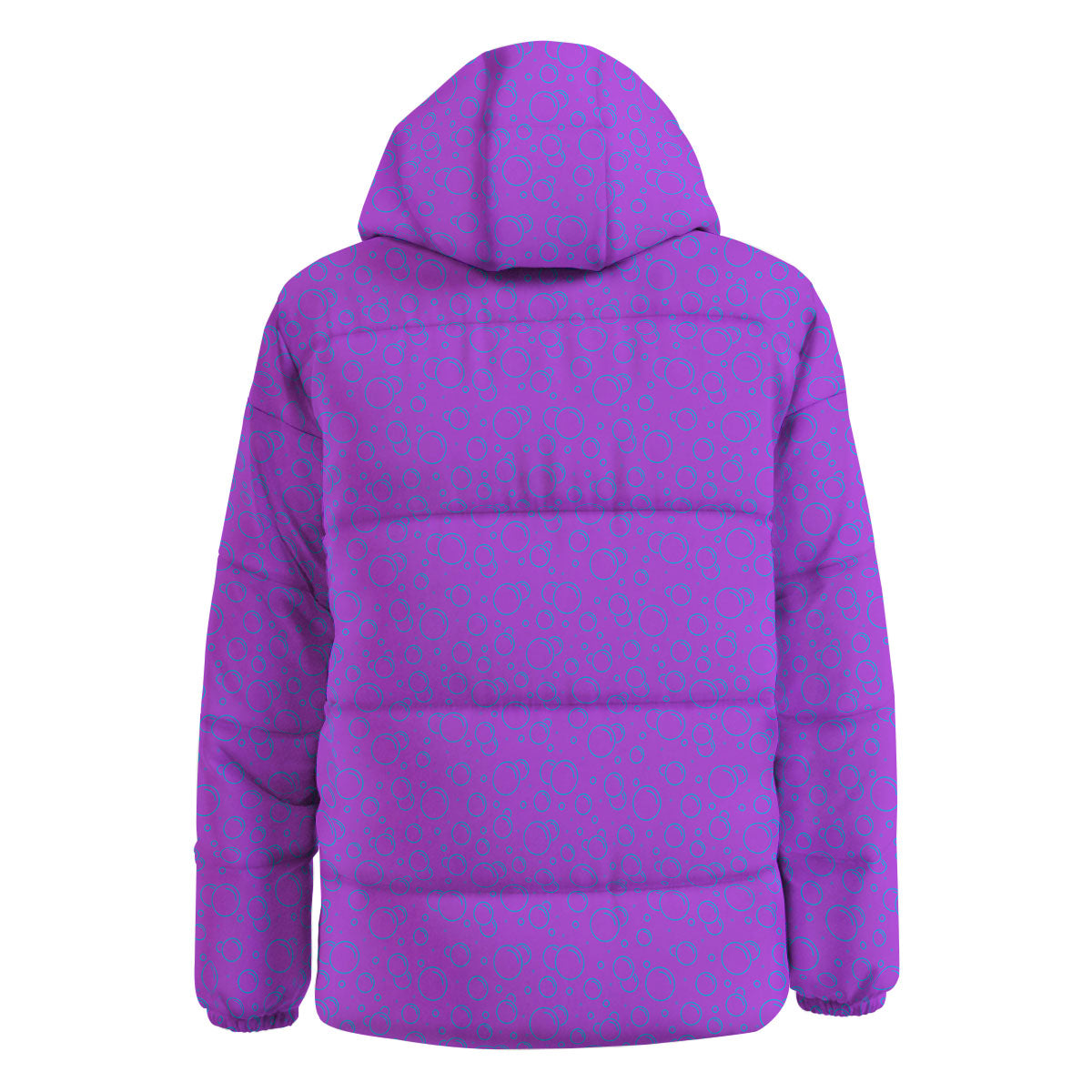 Bubble Purple Print Pattern Down Jacket-grizzshop