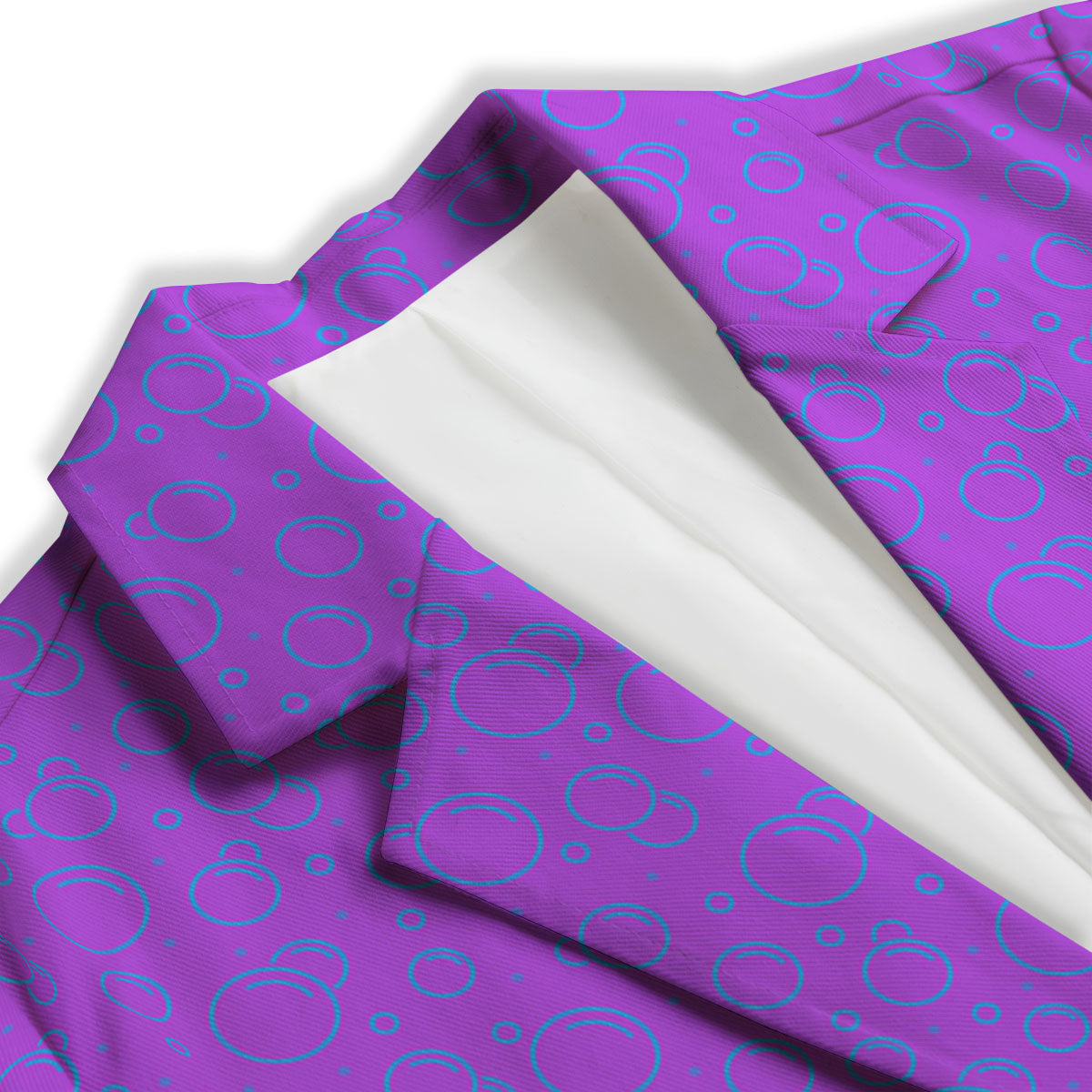 Bubble Purple Print Pattern Women's Blazer-grizzshop