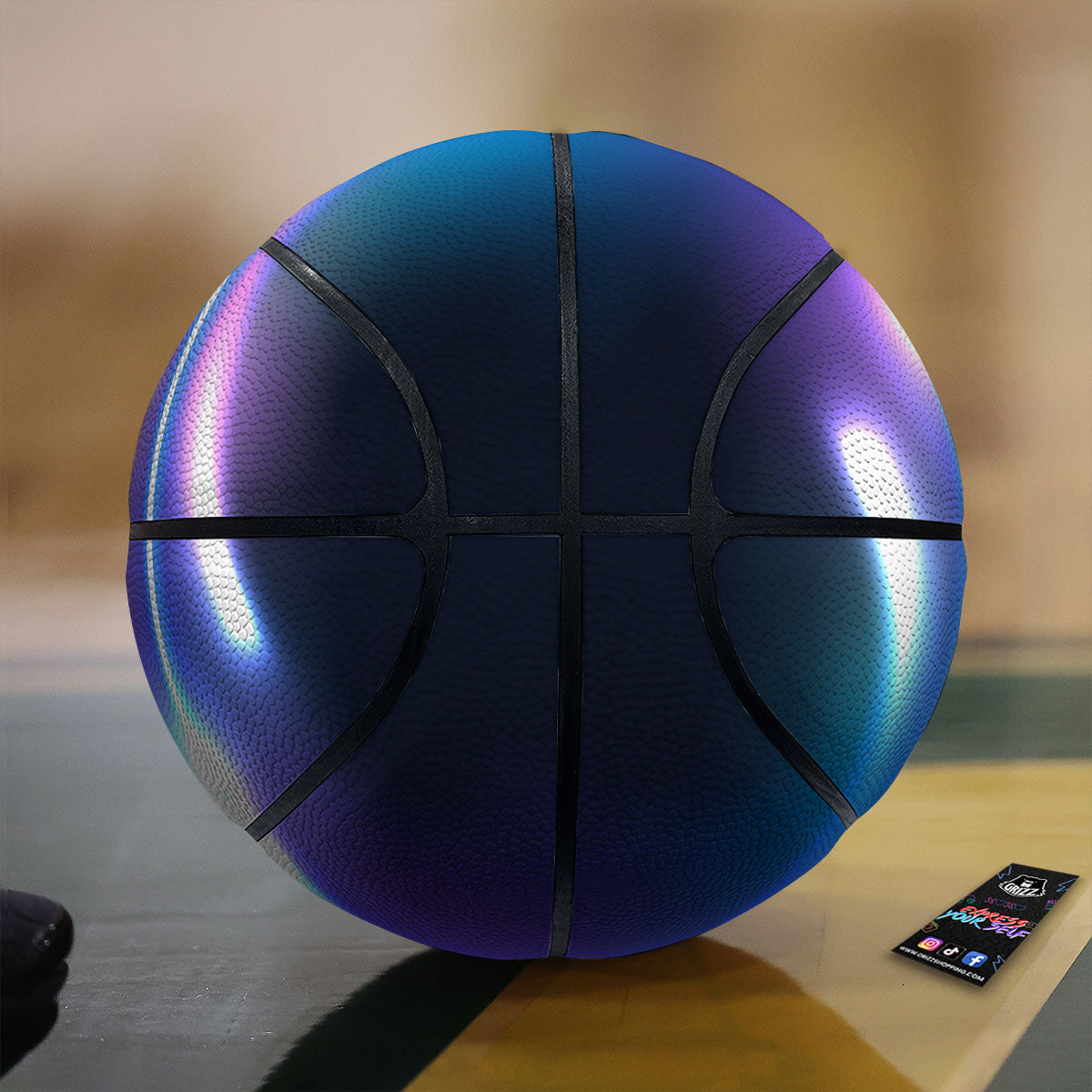 Bubble Rave Print Basketball-grizzshop